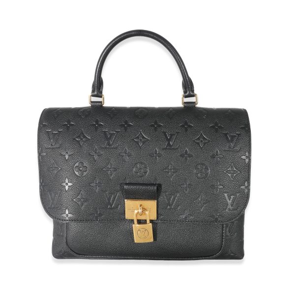 133631 fv Louis Vuitton Black Monogram Empreinte Leather Marignan