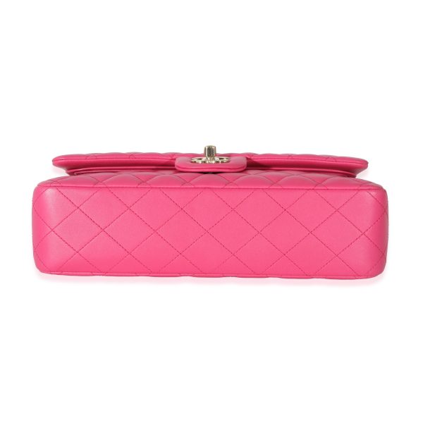 133879 box Chanel 16C Pink Quilted Lambskin Medium Classic Double Flap Bag