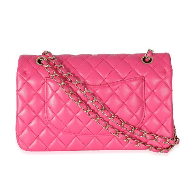 133879 pv Chanel 16C Pink Quilted Lambskin Medium Classic Double Flap Bag