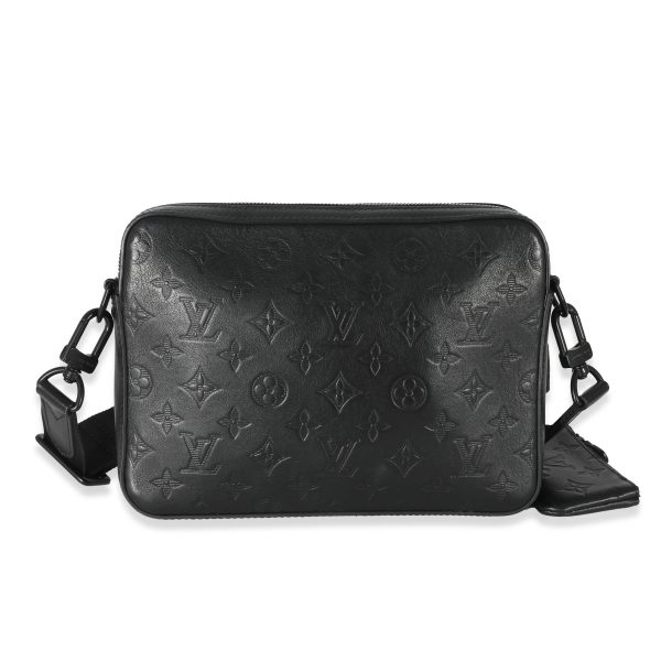 133959 fv Louis Vuitton Black Monogram Shadow Duo Messenger