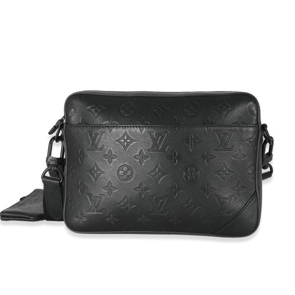 133959 pv Louis Vuitton Black Monogram Shadow Duo Messenger