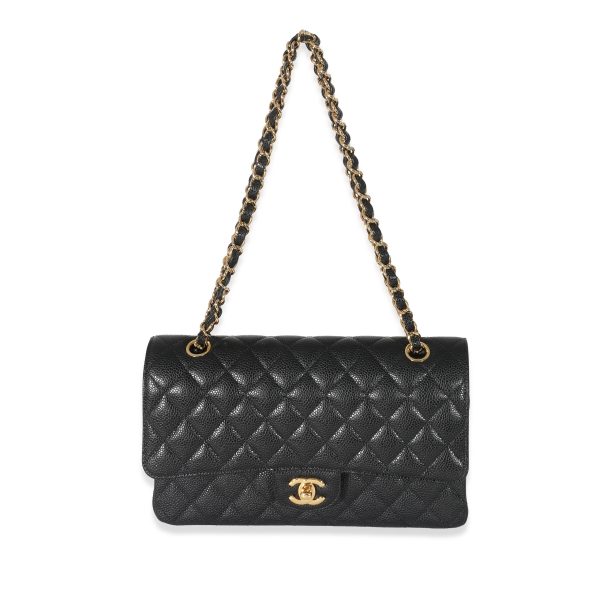 134003 bv Chanel Black Caviar Medium Classic Double Flap Bag