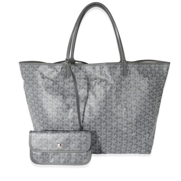 134221 fv Goyard Grey Goyardine Canvas Saint Louis GM