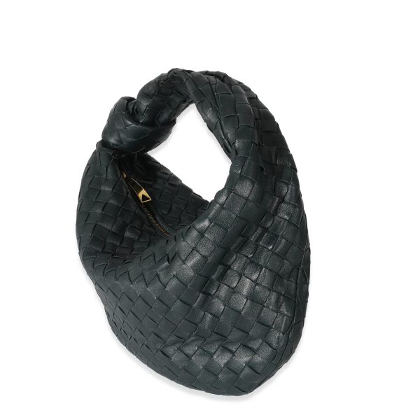 134281 sv Bottega Veneta Inkwell Intrecciato Lambskin Teen Jodie