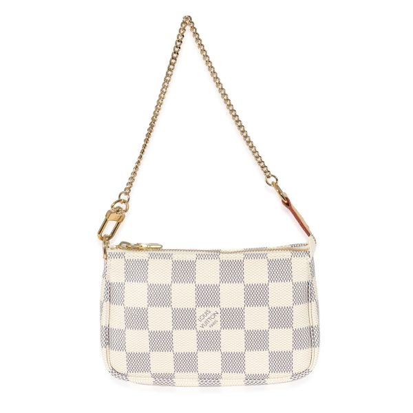 134420 stamp Louis Vuitton Damier Azur Canvas Mini Pochette Accessoires