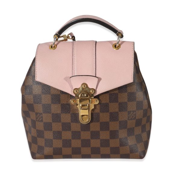 134556 fv Louis Vuitton Magnolia Damier Ebene Canvas Clapton Backpack