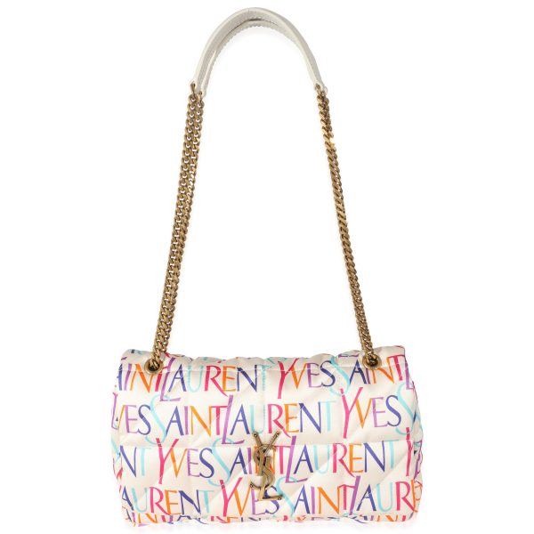 134564 bv Saint Laurent Multicolor Satin Foulard Medium Jamie Bag