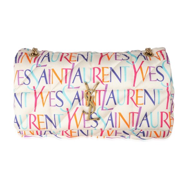 134564 fv Saint Laurent Multicolor Satin Foulard Medium Jamie Bag