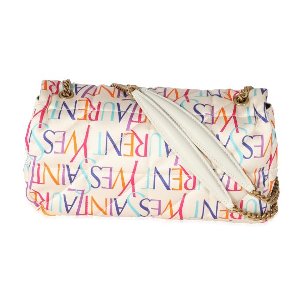 134564 pv Saint Laurent Multicolor Satin Foulard Medium Jamie Bag