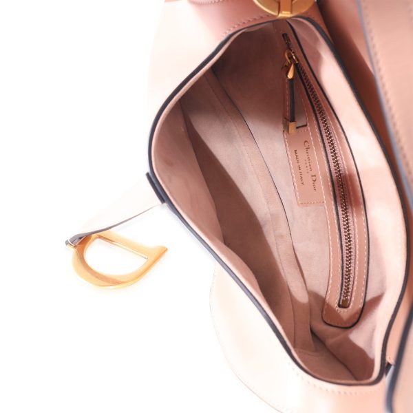 134629 bv Christian Dior Pink Smooth Calfskin Saddle