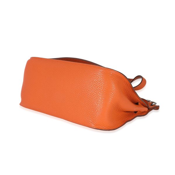 134785 box Hermès Orange Clemence Jypsiere 28 PHW