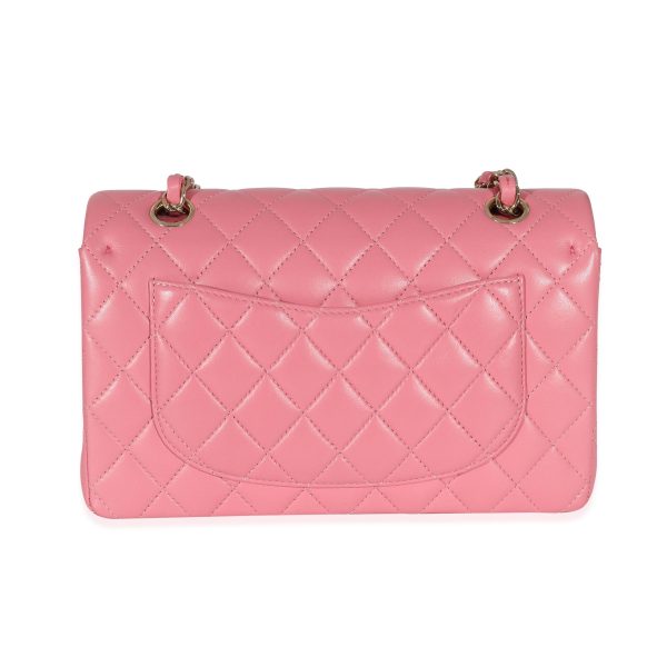 134813 pv Chanel Pink Quilted Lambskin Small Classic Double Flap Bag