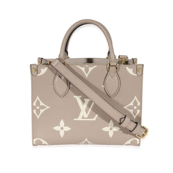 134831 pv Louis Vuitton Dove Cream Monogram Empreinte Onthego PM