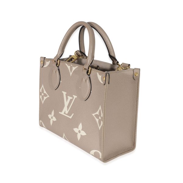 134831 sv Louis Vuitton Dove Cream Monogram Empreinte Onthego PM