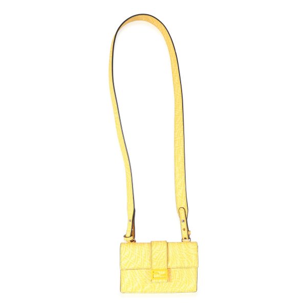 134970 bv Fendi x Sarah Coleman Mimosa Canvas FF Vertigo Baguette Belt Pouch