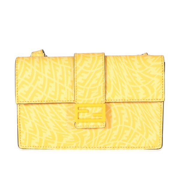 134970 fv Fendi x Sarah Coleman Mimosa Canvas FF Vertigo Baguette Belt Pouch