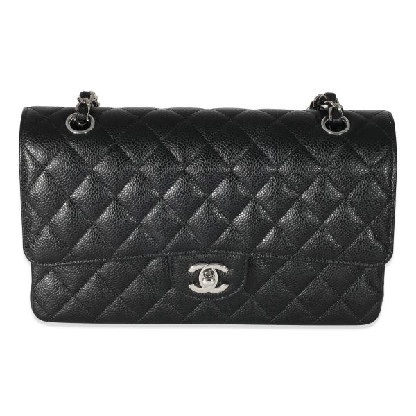 135000 fv Chanel Black Quilted Caviar Medium Classic Double Flap Bag