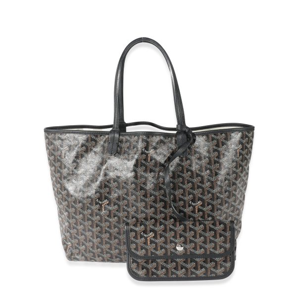 135113 fv Goyard Black Goyardine Saint Louis PM