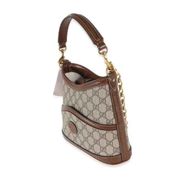 135138 sv Gucci Beige GG Supreme Retro Interlocking G Hobo