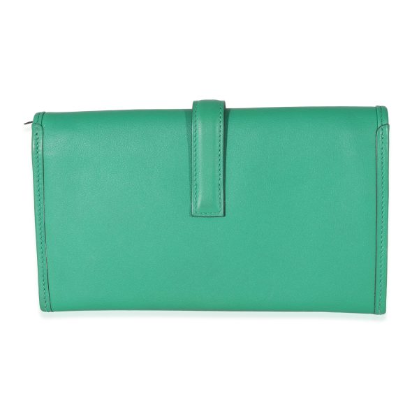 135220 stamp Hermès Swift Vert Comics Jige Duo Wallet