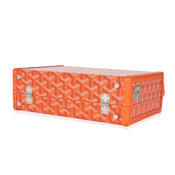 135224 box Goyard Orange Goyardine Canvas Grand Hotel Trunk PM