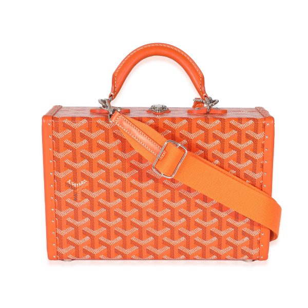 135224 pv Goyard Orange Goyardine Canvas Grand Hotel Trunk PM