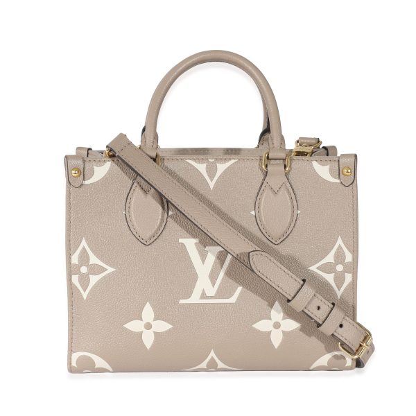 135304 stamp Louis Vuitton Turtledove Cream Monogram Giant Empriente Onthego PM