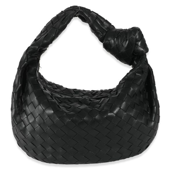 135394 pv Bottega Veneta Black Intrecciato Lambskin Teen Jodie