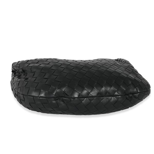 135394 stamp Bottega Veneta Black Intrecciato Lambskin Teen Jodie