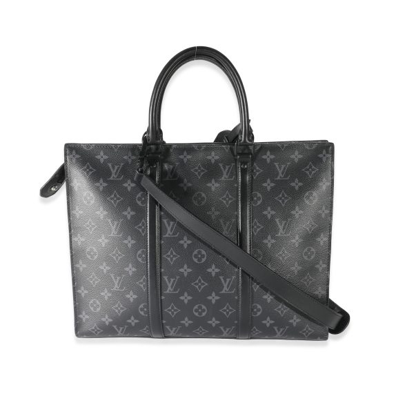 135543 pv Louis Vuitton Monogram Eclipse Canvas Sac Plat Horizontal Zipper