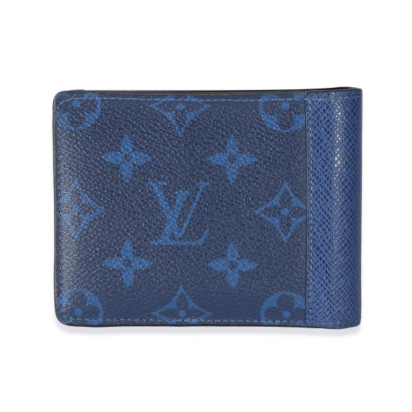 135544 bv Louis Vuitton Blue Taiga Monogram Cobalt Canvas Taigarama Multiple Wallet