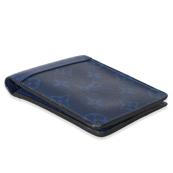 135544 pv Louis Vuitton Blue Taiga Monogram Cobalt Canvas Taigarama Multiple Wallet