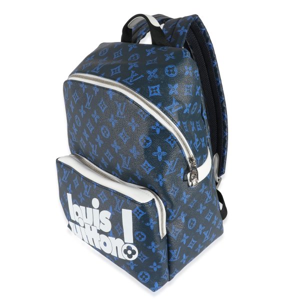 135553 sv Louis Vuitton Blue Monogram Canvas Everyday Discovery Backpack