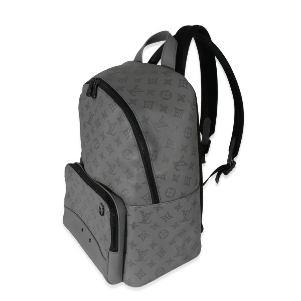 135558 sv Louis Vuitton Anthracite Grey Monogram Shadow Racer Backpack