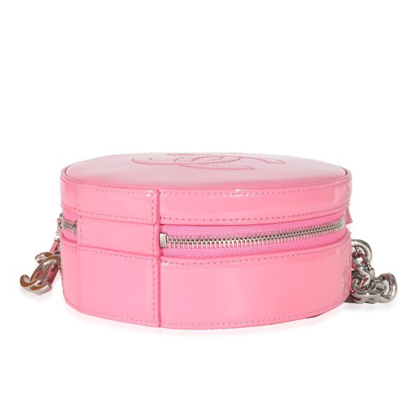 135584 box Chanel Pink Patent CC Round As Earth Bag