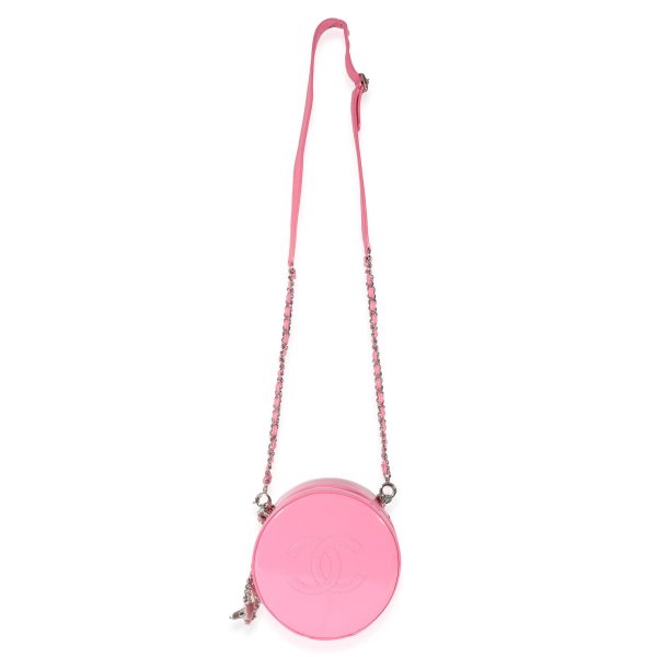 135584 bv Chanel Pink Patent CC Round As Earth Bag