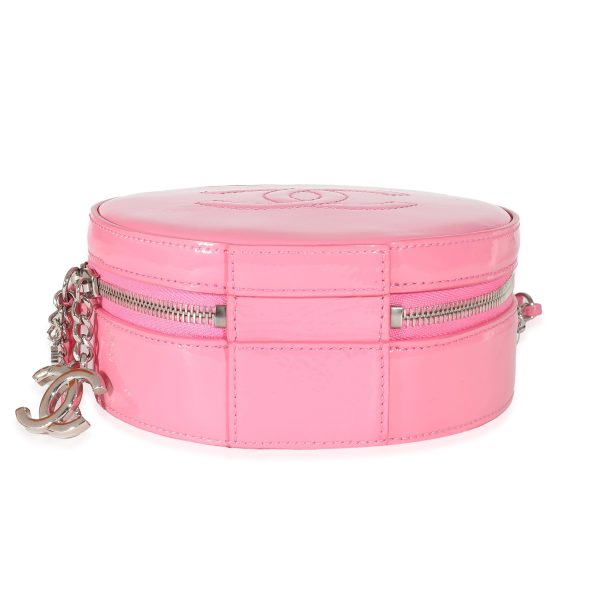 135584 stamp Chanel Pink Patent CC Round As Earth Bag