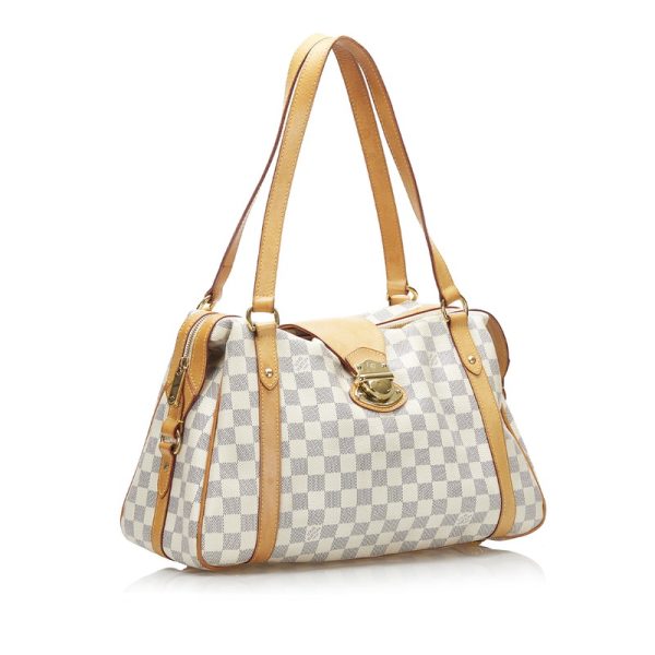 2 Louis Vuitton Damier Azur Stresa PM Shoulder Bag White