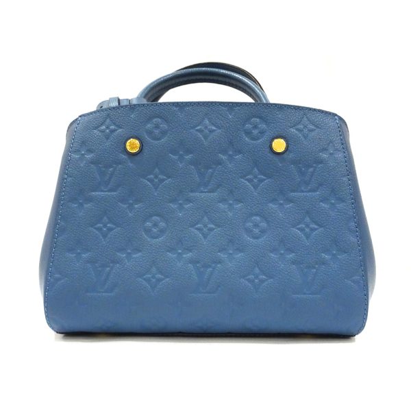 2 Louis Vuitton Montaigne BB Shoulder Bag Empreinte Blue