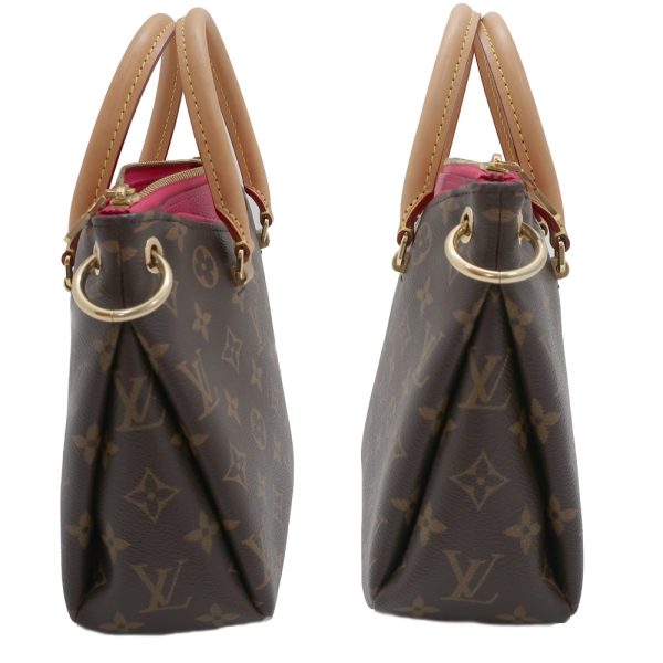 2 Louis Vuitton Pallas BB Rose Rich Monogram Red