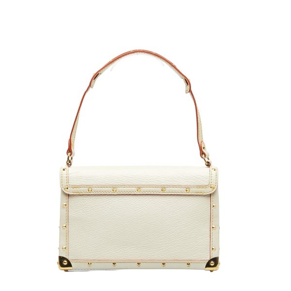 2 Louis Vuitton Suhari Emable Shoulder Bag M92846 Bronne White Leather