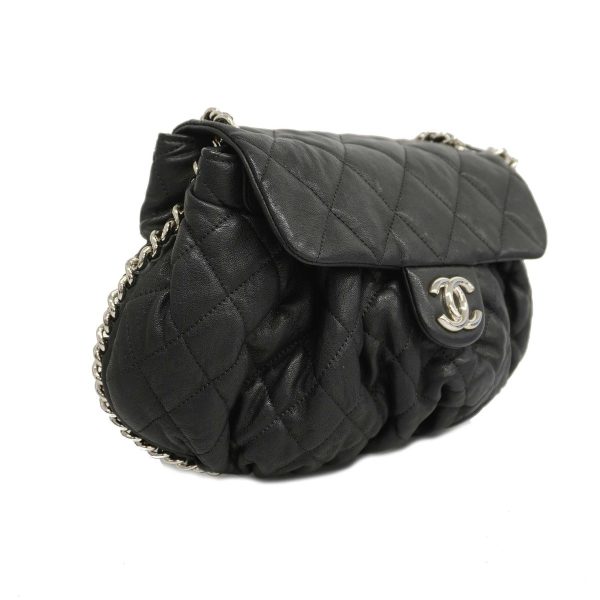 2 Chanel Luxury Line Single Chain Leather Black