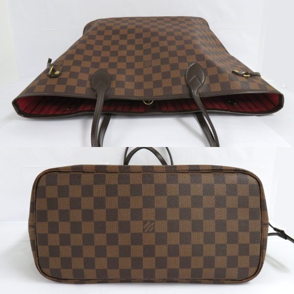 2 Louis Vuitton Neverfull MM Damier Ebene Tote bag Brown