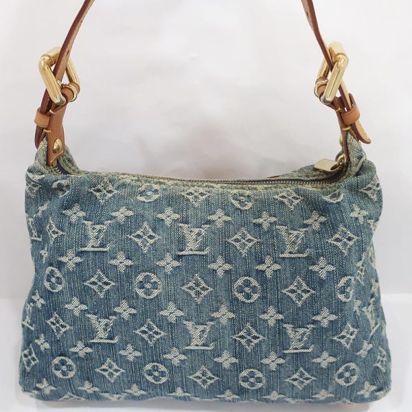 2 Louis Vuitton Shoulder Bag Baggy PM Monogram Denim Blue