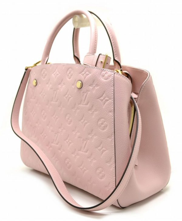 2 Louis Vuitton Emprene Montaigne MM Rose Ballerine Pink