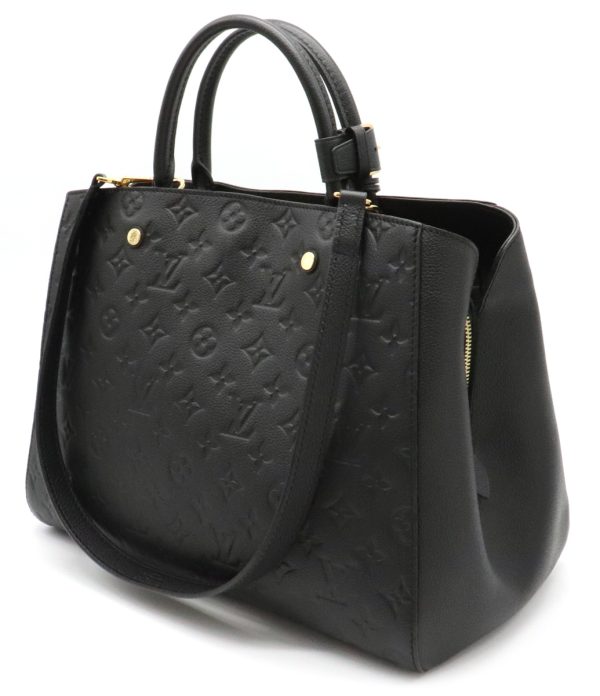 2 Louis Vuitton Monogram Emprene Montaigne GM Noir