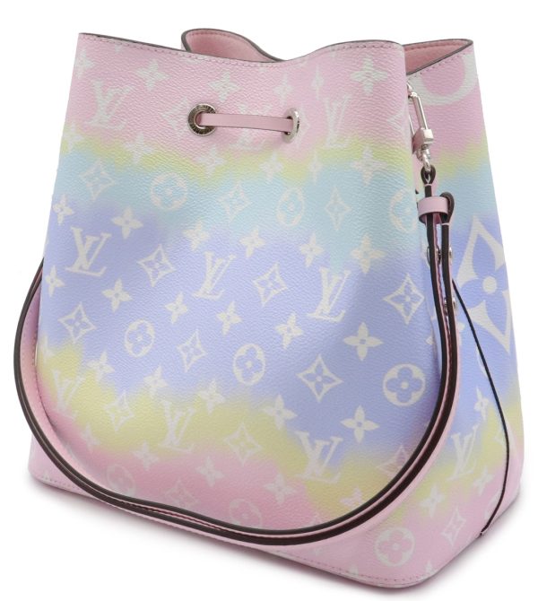 2 Louis Vuitton Escale Neo Shoulder Bag Drawstring Pastel