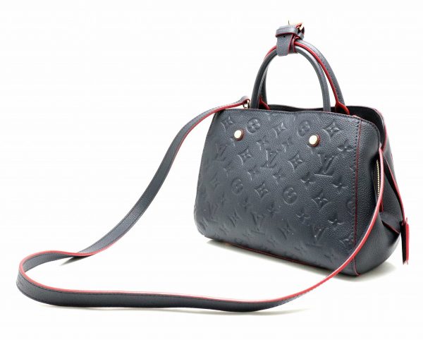 2 Louis Vuitton Empreinte Montaigne BB Crossbody Marine Rouge