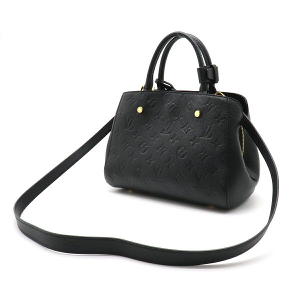 2 Louis Vuitton Monogram Empreinte Montaigne BB Mini Bag Noir Black