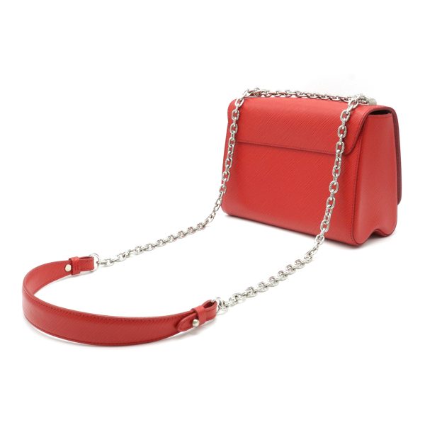 2 Louis Vuitton Epi Twist MM Chain Coquelicot Red